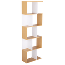 Könyvespolc, tűnyalábos fenyő/fehér, ERDEM NEW TYP 3