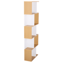 Könyvespolc, tűnyalábos fenyő/fehér, ERDEM NEW TYP 3