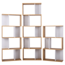 Könyvespolc, tűnyalábos fenyő/fehér, ERDEM NEW TYP 3