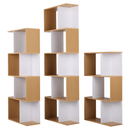 Könyvespolc, tűnyalábos fenyő/fehér, ERDEM NEW TYP 3