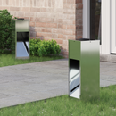 vidaXL Napelemes LED Útjelző Lámpa 2 pcs Ezüst Galvanizált