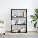 vidaXL Könyvespolc Fekete tölgy 69,5 x 29 x 103,5 cm Faanyag