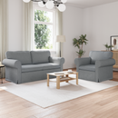 vidaXL Kanapé Szett 2 pcs Világosszürke 175 x 82 x 80 cm szövet