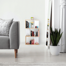 Könyvespolc, tűnyalábos fenyő/fehér, ERDEM NEW TYP 1