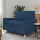 vidaXL Kanapé Kék 126 x 81 x 87,5 cm Szövet