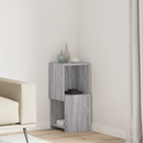 vidaXL Sarokszekrény Szürke Sonoma 30,5x30x65cm Faanyag