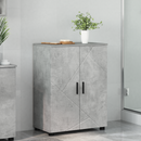 vidaXL Fürdőszoba Székény Beton Szürke 60 x 35 x 80 cm Faanyag, Fém