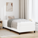 vidaXL Ágykeret matracmal Fehér 100 x 200 cm szövet