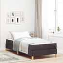 vidaXL Boxrugós ágy matracmal Sötét Barna 100 x 200 cm szövet