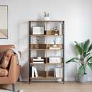 vidaXL Könyvespolc Artisan tölgy 82 x 32 x 144,5 cm Faanyag