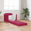 vidaXL Kanapéágy Bordó 74 x 77 x 81 cm Bársony