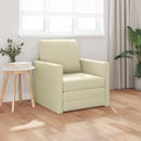 vidaXL Kanapéágy 60cm Krém Mübőr