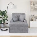 vidaXL Fotel Loungba Szoknyával Világosszürke 157 x 91 x 91 cm ARES