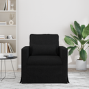 vidaXL Kanapé Fekete 78 x 78 x 80 cm szövet