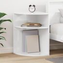 vidaXL Végasztal Magas Fényű Fehér 39,7 x 39,7 x 60 cm Faanyag