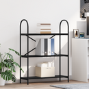 vidaXL Könyvespolc Fekete tölgy 80 x 30 x 109 cm Faanyag