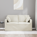 vidaXL Kanapé Krém 138 x 78 x 80 cm Bársony