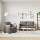vidaXL Kanapé Szett 2 pcs Tópszínű 156 x 82 x 85 cm Szövet