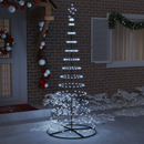vidaXL LED Karácsonyi Fenyő 295 LED-del Hideg fehér 250 cm Fém