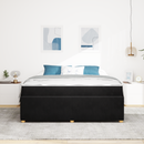 vidaXL Ágykeret matracmal Fekete 180 x 200 cm szövet