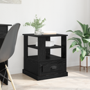 vidaXL Éjjeliszekrény fiókkal Fekete tölgy 50 x 50 x 60 cm Faanyag