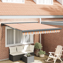vidaXL Behúzható napellenző Sokszínű 300 x 250 x 165 cm Szövet és Fém