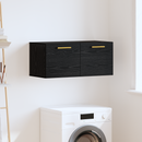 vidaXL Fali Szekrény Musta tammi 80 x 36.5 x 35 cm Faanyag