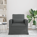 vidaXL Kanapé Sötétszürke 78 x 78 x 80 cm szövet
