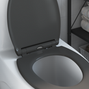 vidaXL WC ülőke Antracit 45,5 x 37,5 x 3,8 cm Duroplast