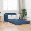 vidaXL Kanapéágy 110cm Kék szövet