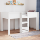vidaXL Szükidő ágy tárolóval Fehér 100 x 200 cm Faanyag