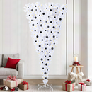 vidaXL Mű karácsonyfa 300 LED-del állvánnyal Fehér 240 cm PVC és Acél