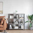 vidaXL Könyvespolc Szürke Sonoma 102 x 32 x 104,5 cm Faanyag