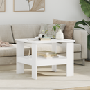 vidaXL Dohányzóasztal Fehér 57 x 55 x 45 cm Faanyag