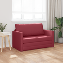 vidaXL Kanapéágy Bordó 124 x 71 x 78 cm Mübőr