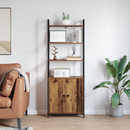 vidaXL Könyvespolc Öreg fa 60 x 24 x 161 cm Faanyag