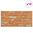 vidaXL Fali panelek 10 pcs Tégla 100 x 50 cm EPS Hab