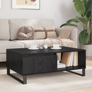 vidaXL Dohányzóasztal Fekete tölgy 90 x 60 x 35 cm Faanyag