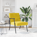 vidaXL karosszék Sárga 59 x 75 x 78 cm Bársony