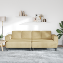 vidaXL Kanapé Szürke zöld 250 x 188 x 76 cm Bársonyos szövet