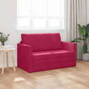 vidaXL Kanapéágy Bordó 124 x 71 x 78 cm Bársony