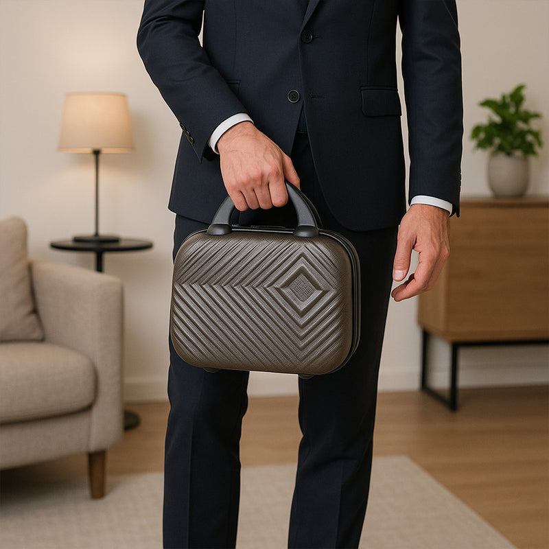 TraveLux Pro neszeszer keményfedeles 25x13x30 cm sötét szürke