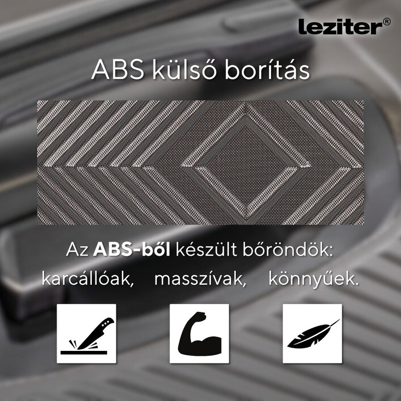 TraveLux Pro kézi bőrönd keményfedeles 28x36x16 cm szürke