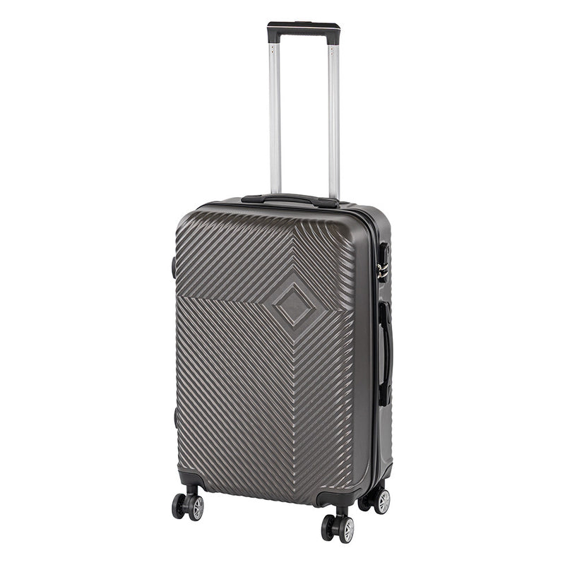 TraveLux Pro közepes bőrönd keményfedeles 42x65x24 cm sötét szürke