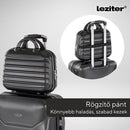 TraveLux Max kisméretű kézi bőrönd keményfedeles 30x16x24 cm fekete