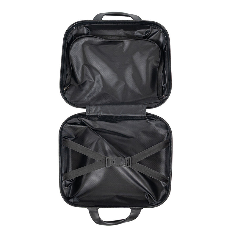 TraveLux Max kisméretű kézi bőrönd keményfedeles 28x36x16 cm fekete