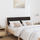 vidaXL Kárpitozott fejtámla Fekete 120 cm Tömör fenyőfa