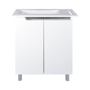 PIRAMIDA EURIDIKA fali függesztett / álló fürdőszobabútor -öntött márvány mosdóval - 82 x 73 x 46 cm