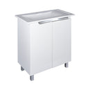 PIRAMIDA EURIDIKA fali függesztett / álló fürdőszobabútor -öntött márvány mosdóval - 82 x 73 x 46 cm