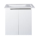 PIRAMIDA EURIDIKA fali függesztett / álló fürdőszobabútor -öntött márvány mosdóval - 82 x 73 x 46 cm